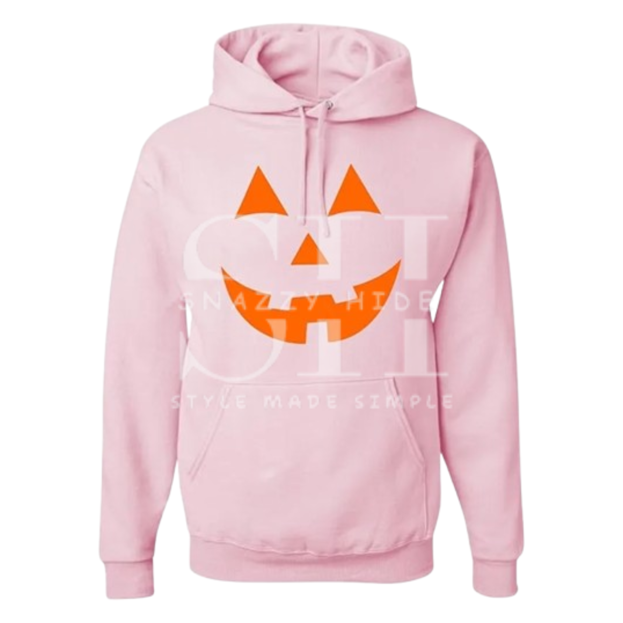 Go All Out Jack O Lantern Pumpkin Face Halloween Hoodie