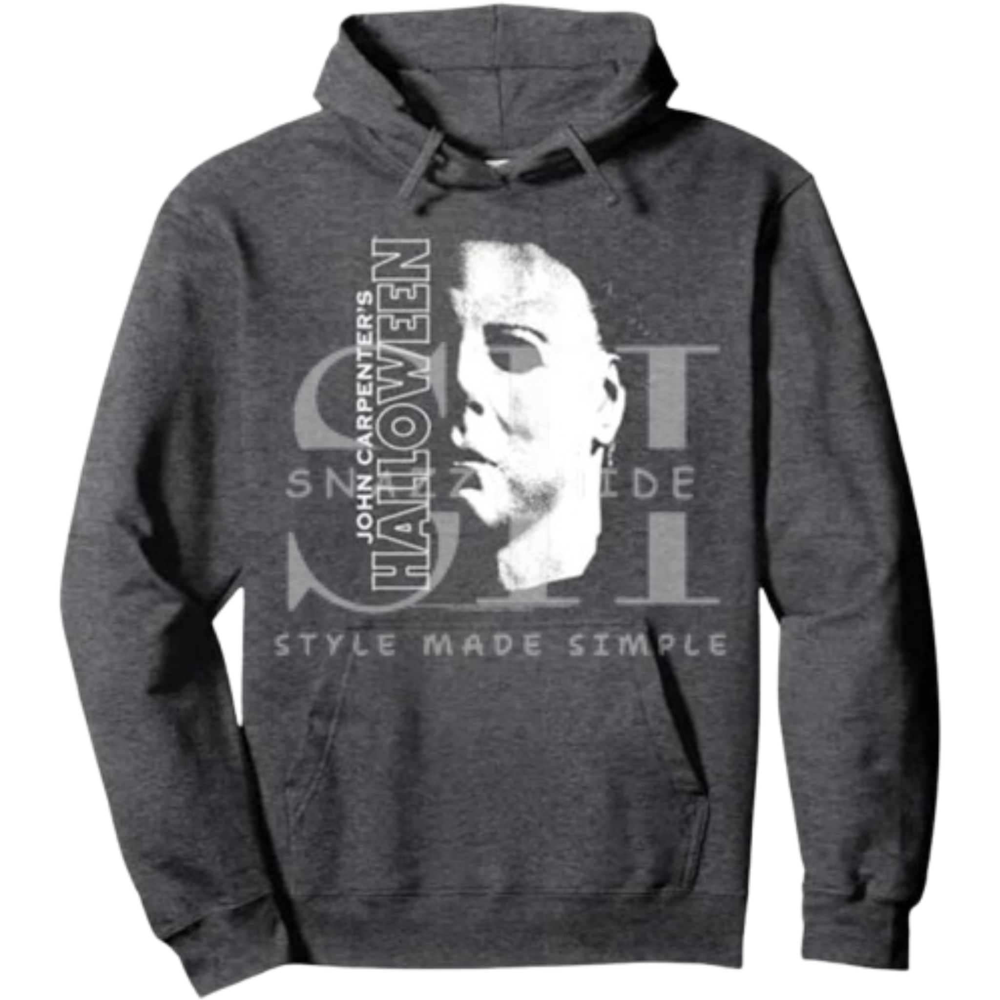 Halloween Michael Myers Large Face Pullover Hoodie