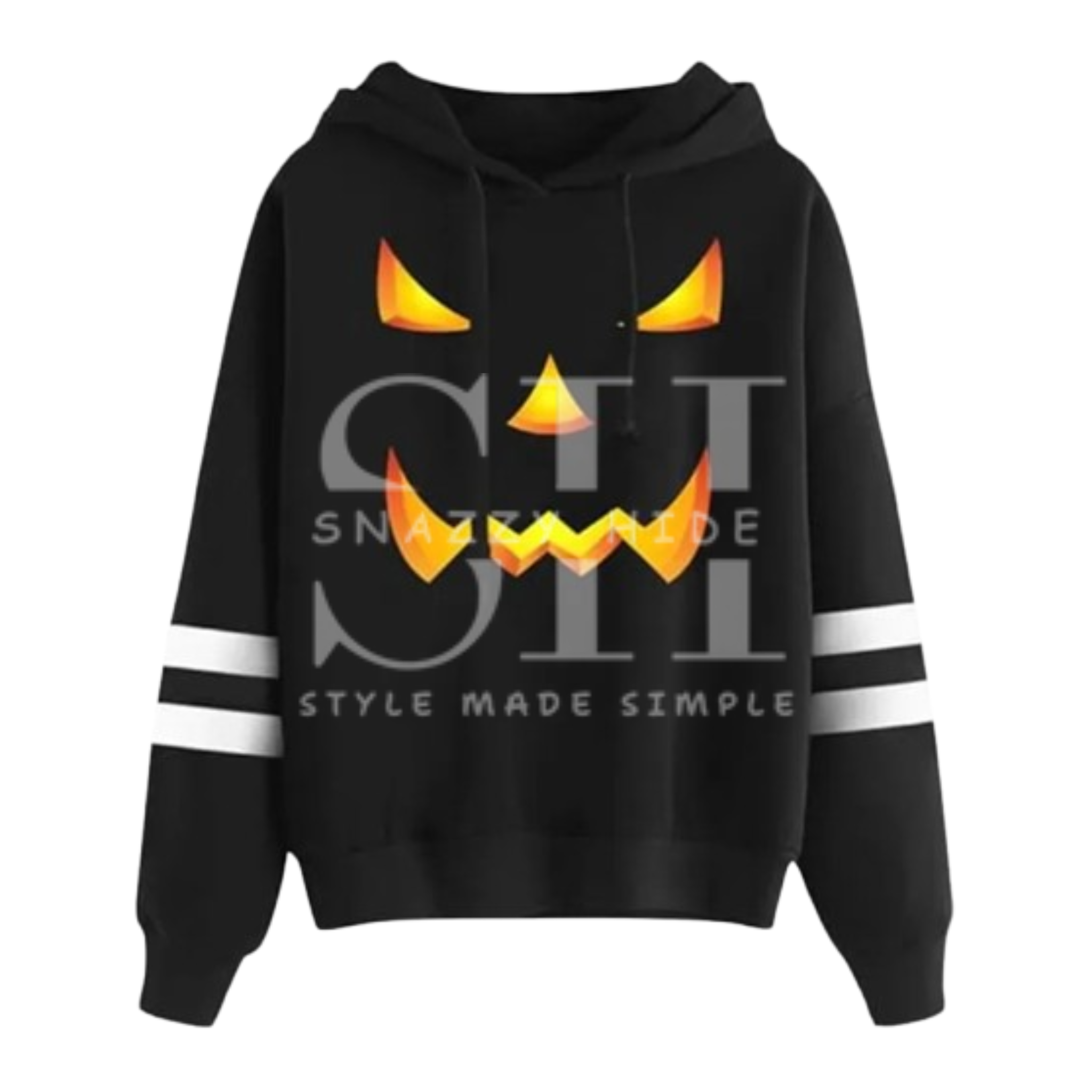 Spadehill Halloween Long Sleeve Pumpkin Hoodie