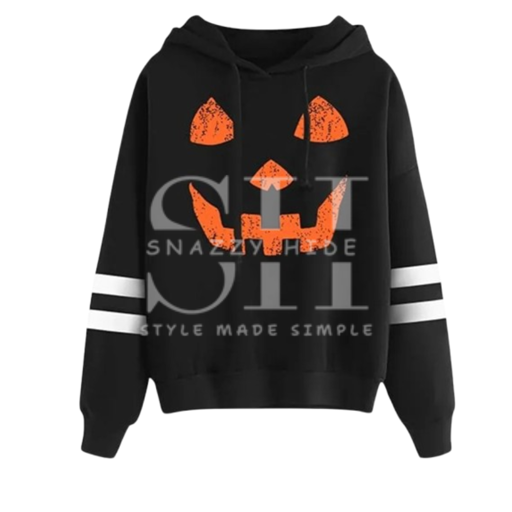 Spadehill Halloween Long Sleeve Pumpkin Hoodie
