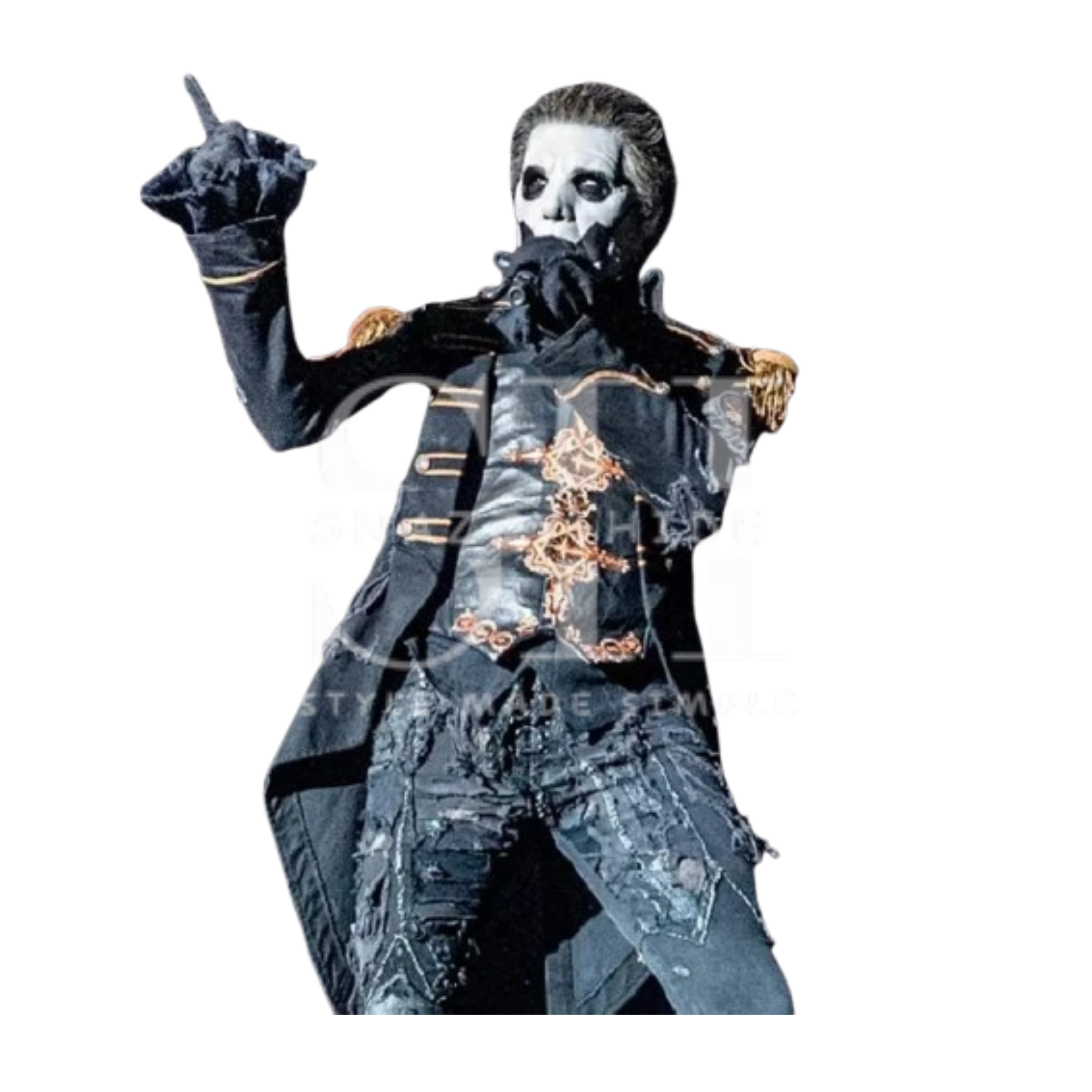 Tobias Forge Emeritus IV Military Ghost Papa Black Coat