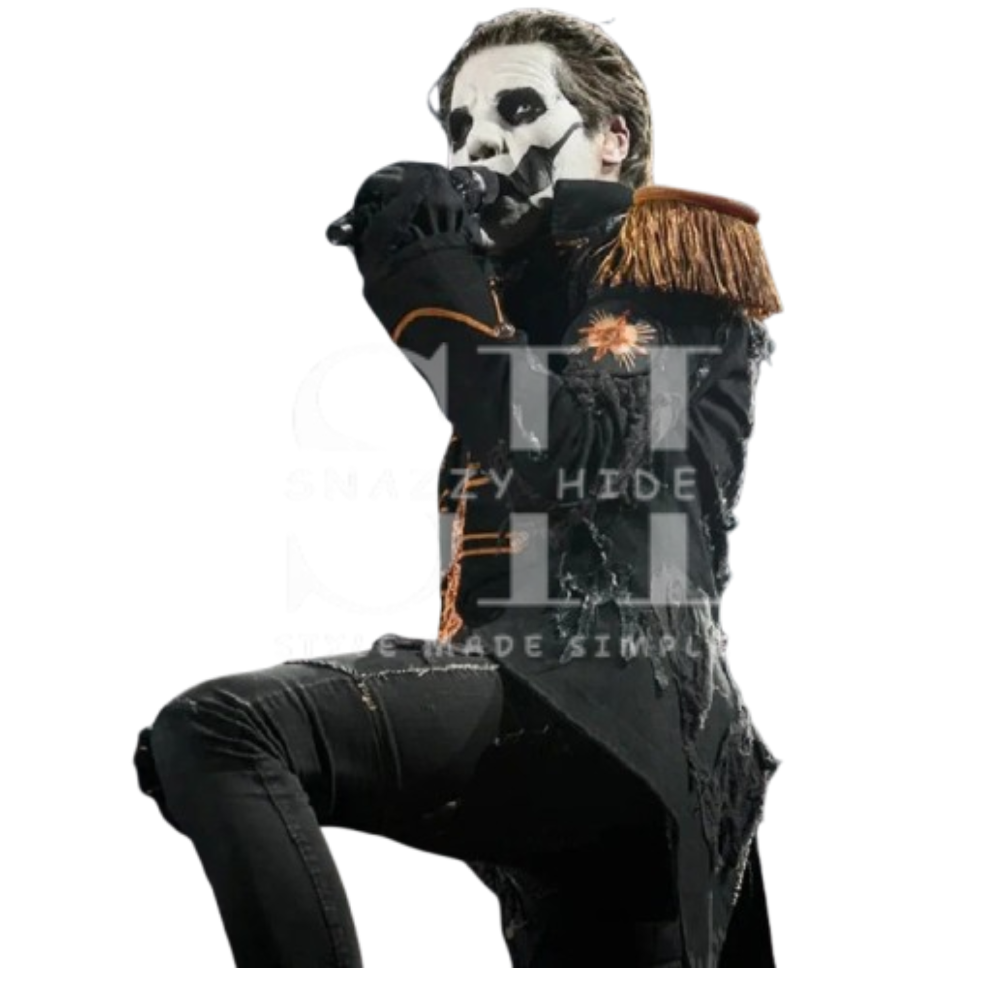 Tobias Forge Emeritus IV Military Ghost Papa Black Coat