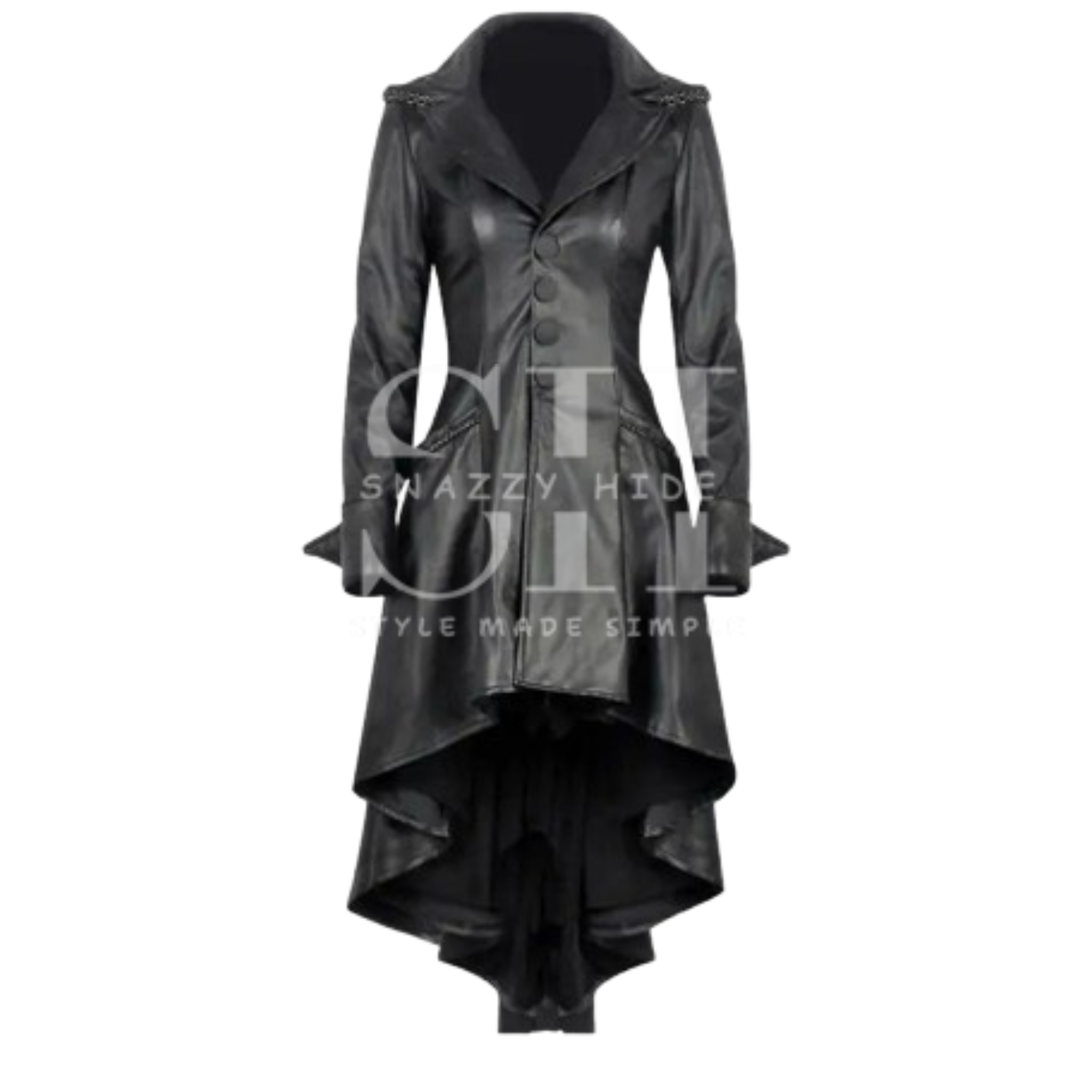 Women Gothic Long Tail Style Hooded Coat