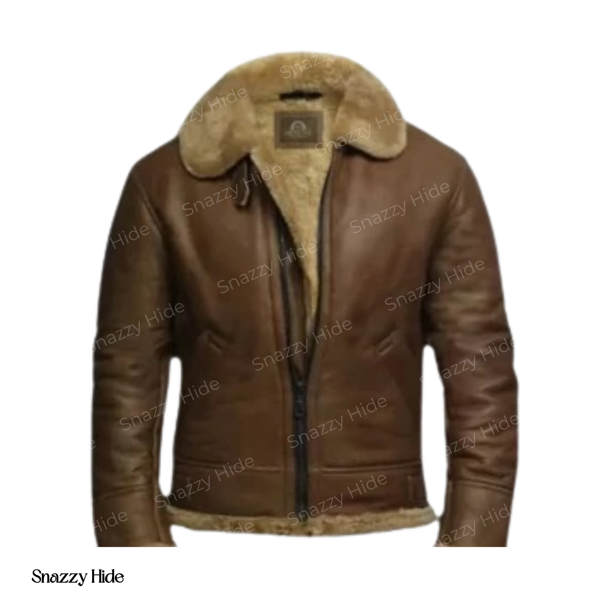 Men’s B3 Shearling Brown Leather Aviator Jacket