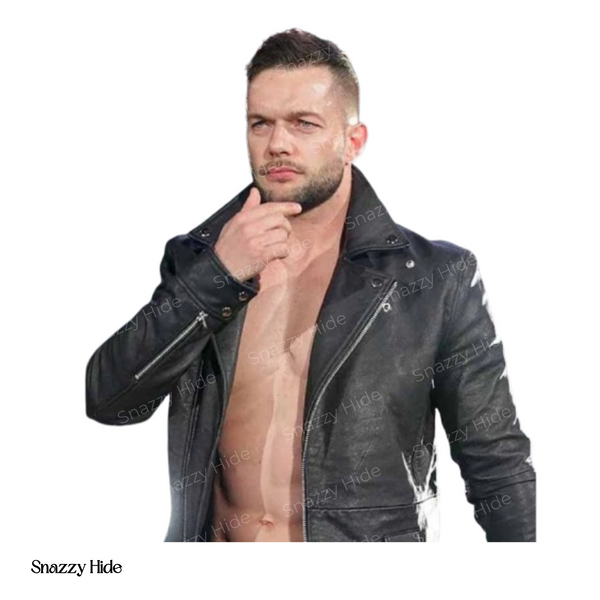 WWE Finn Balor Black Leather Jacket