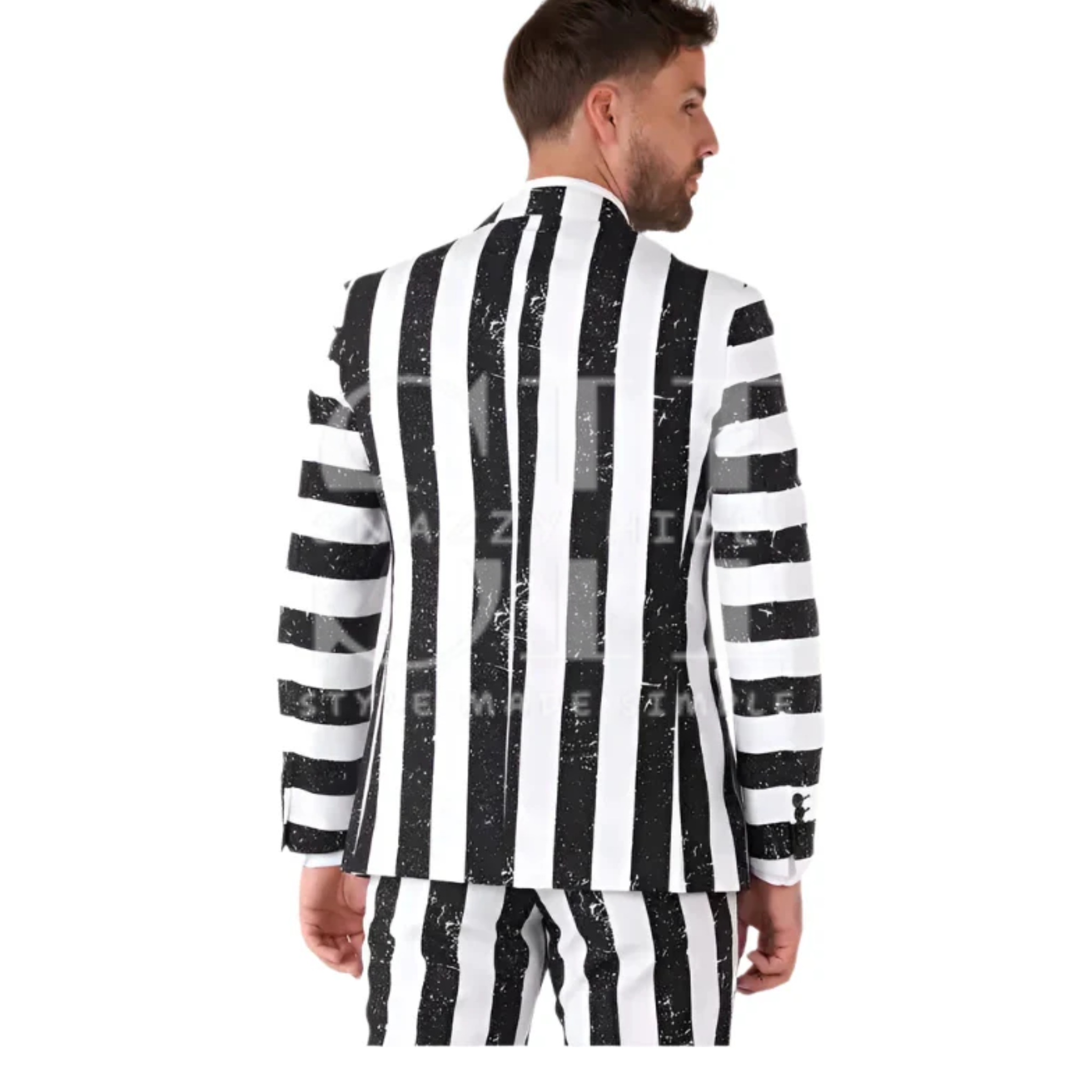 Beetlejuice Printed Tuxedo Suit