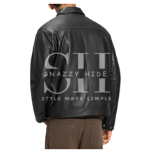 Men’s Black Work Wear Leather Jacket