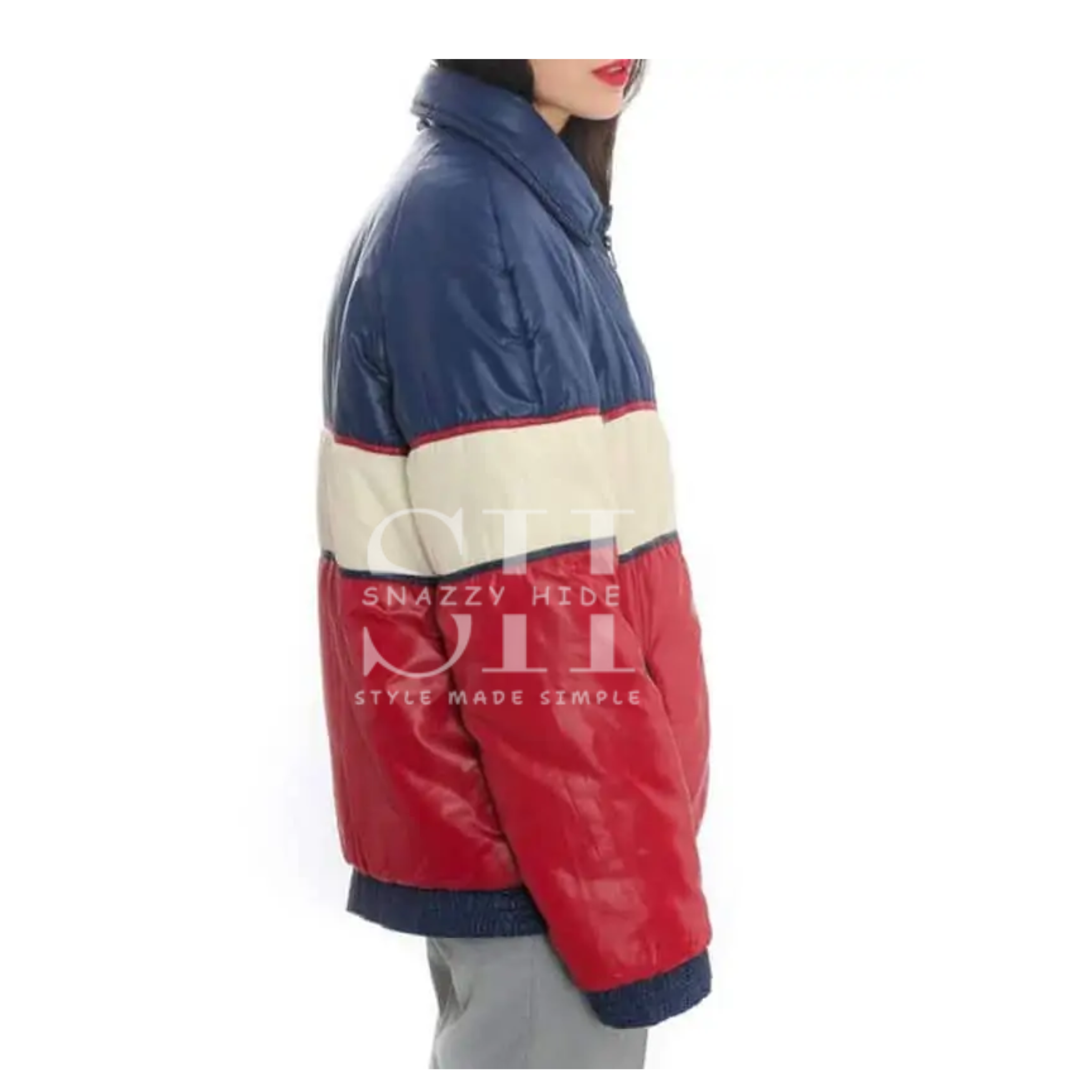Vintage 70s Tricolor Unisex Puffer Jacket