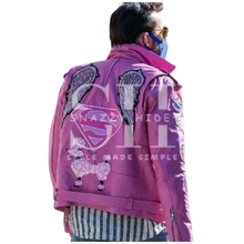 Nicolas Cage Pink Motorcycle Jacket