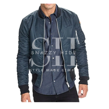 Men's Cordura Bomber Jacket Blue
