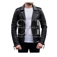 Men’s Boda Skins Kay Michaels Leather Biker Jacket