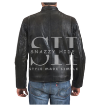 Men’s Rustic Biker Leather Jacket