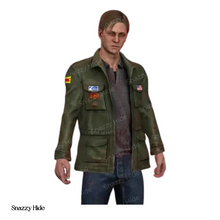 Silent Hill 2 James Sunderland Olive Green Leather Jacket