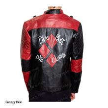 Live Fast Die Clown Halloween Leather Jacket