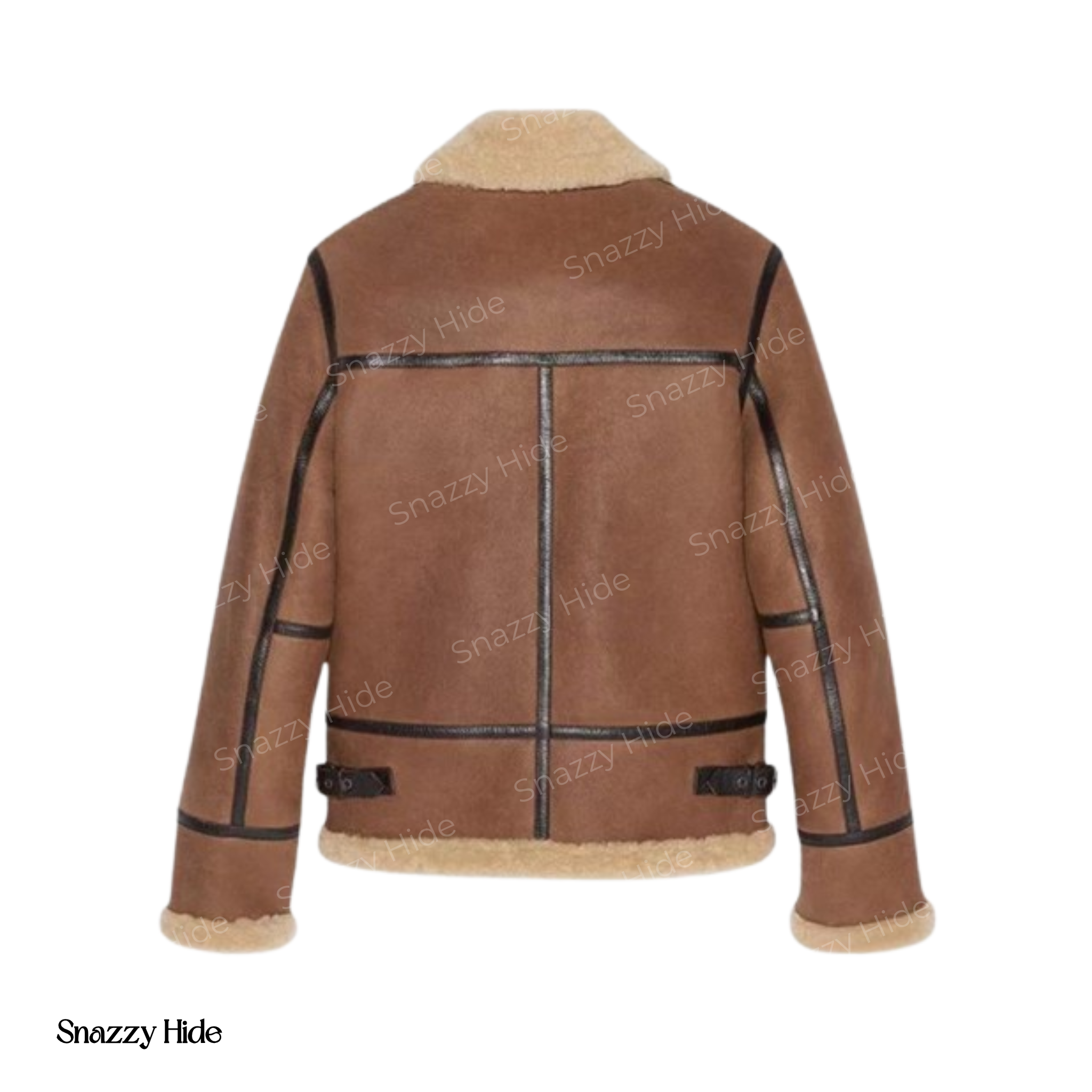 Anderson Light Brown Aviator Shearling Jacket