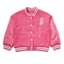 Barbie Pink Sequin Varsity Jacket