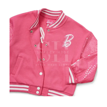 Barbie Pink Sequin Varsity Jacket