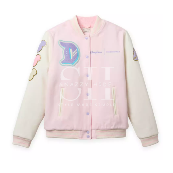 Disneyland Pastel Mickey Mouse Varsity Jacket