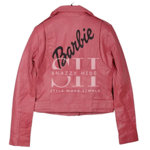 Barbie Pink Leather Biker Jacket