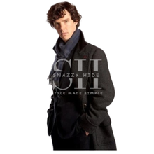 Sherlock Holmes Black Trench Coat