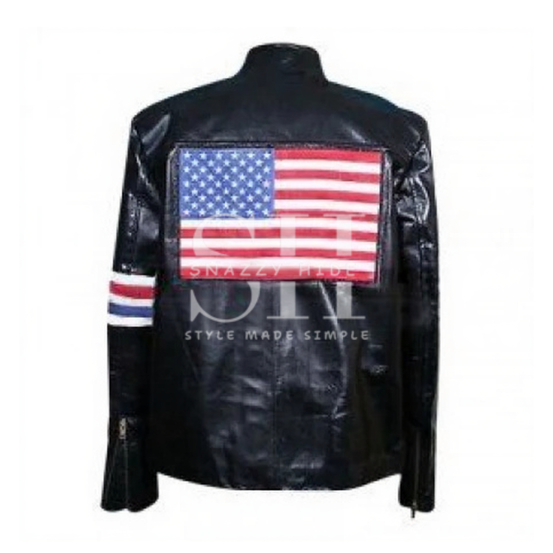 Peter Fonda Captain America Biker Leather Jacket