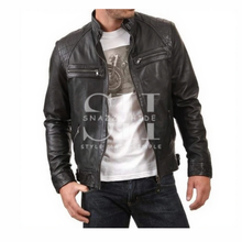 Men's Western Black Leather Jacket