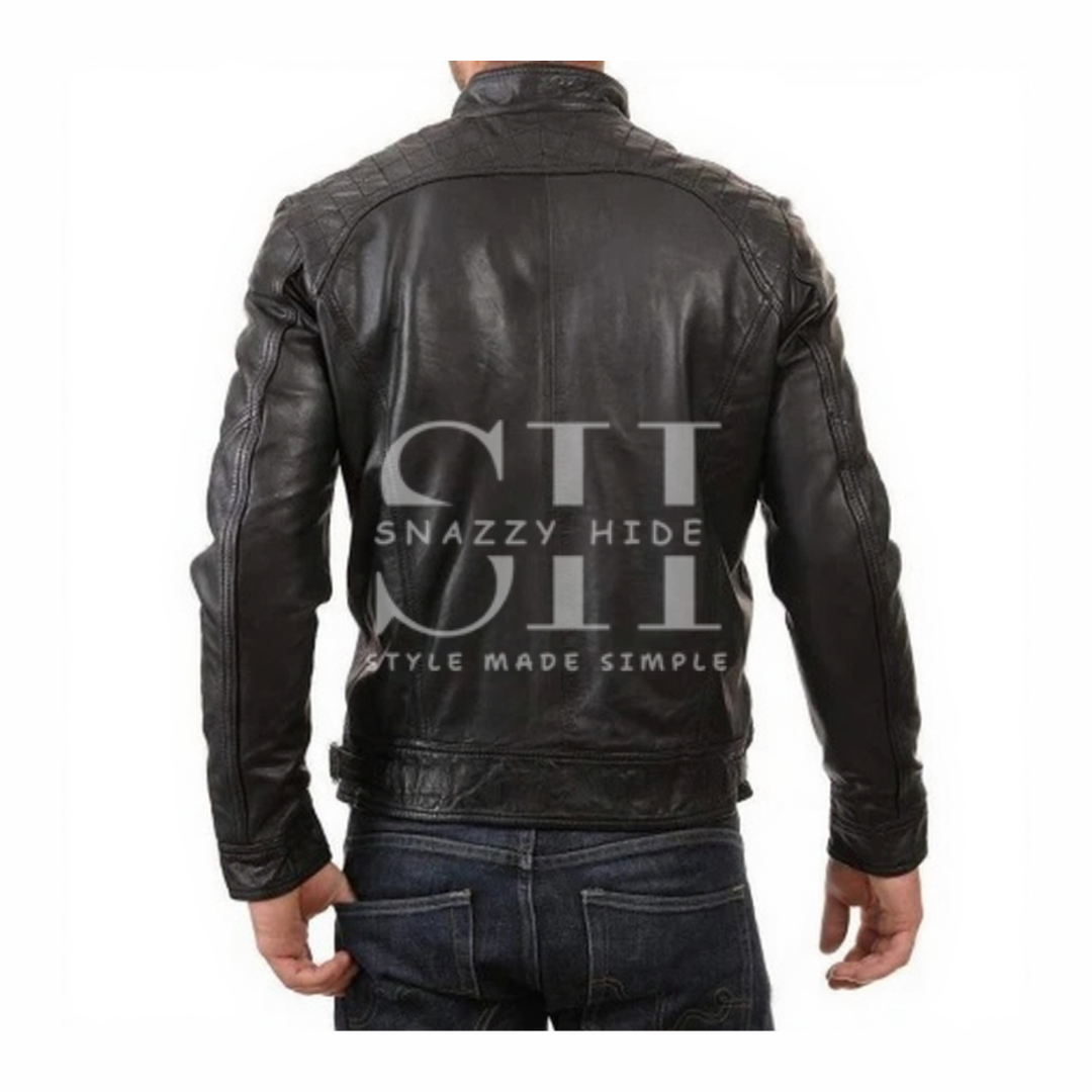Men's Western Black Leather Jacket