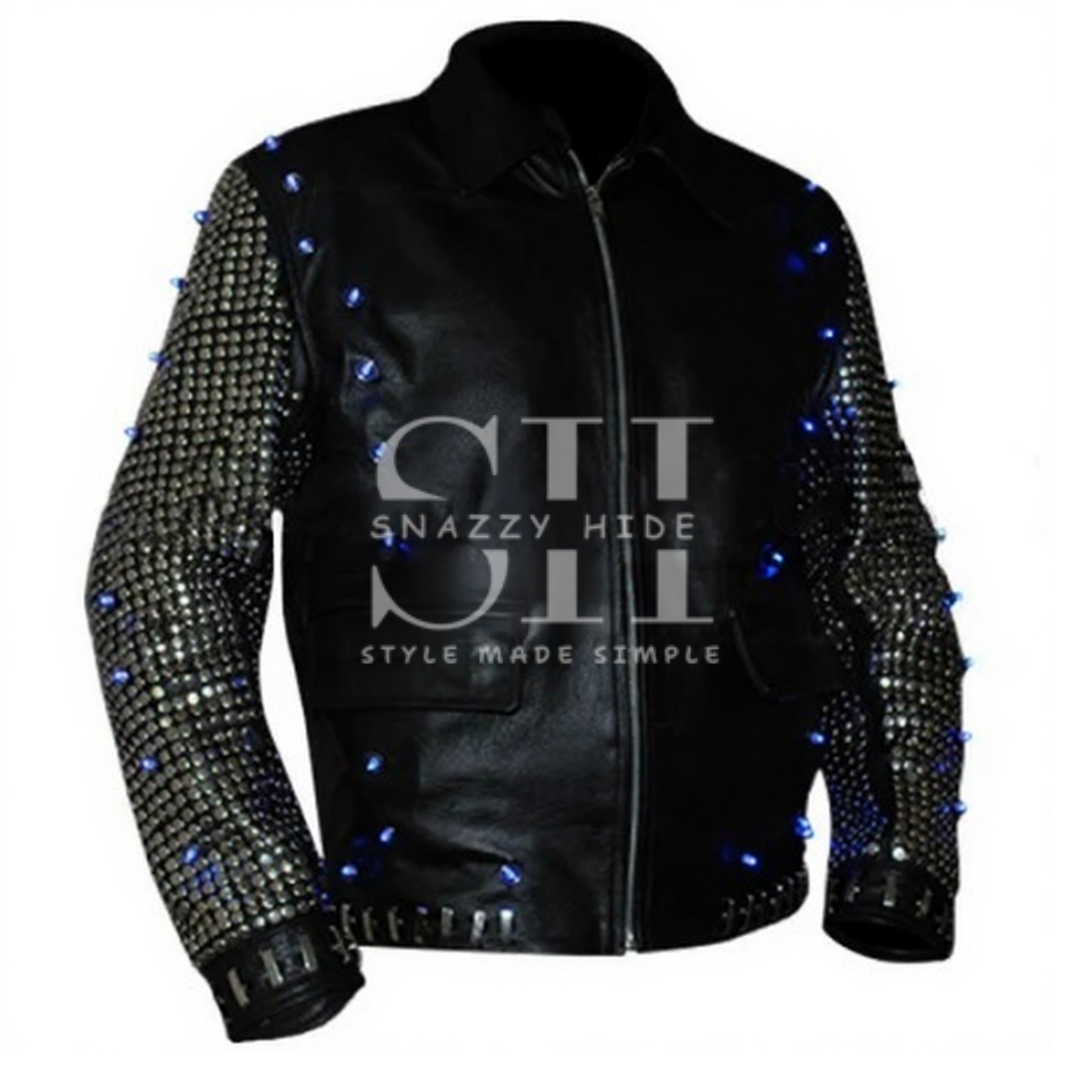 Chris Jericho Light Up WWE Leather Jacket