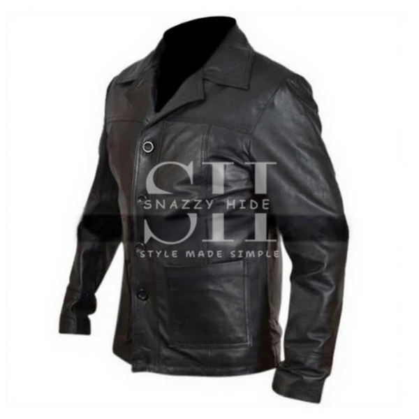 Men's Killing Them Softly Brad Pitt Leather Jacket