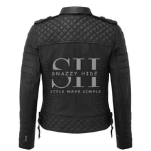 Women's Fashion Designer Leather Biker Jacket Black