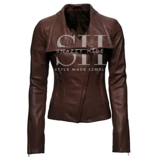 Arrow Lyla Michaels Brown Leather Jacket