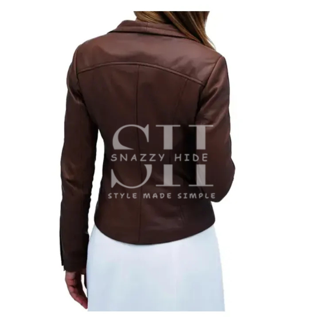 Arrow Lyla Michaels Brown Leather Jacket
