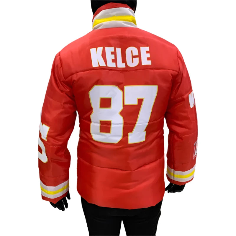 Taylor Swift KC Chiefs Kelce Unisex Puffer Jacket 