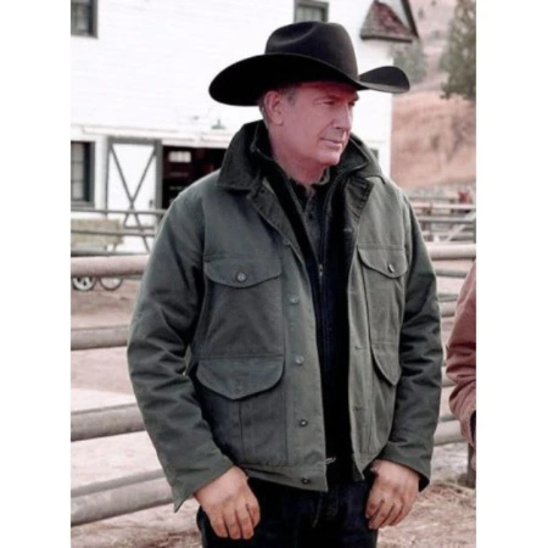Yellowstone Kevin Costner Green Jacket