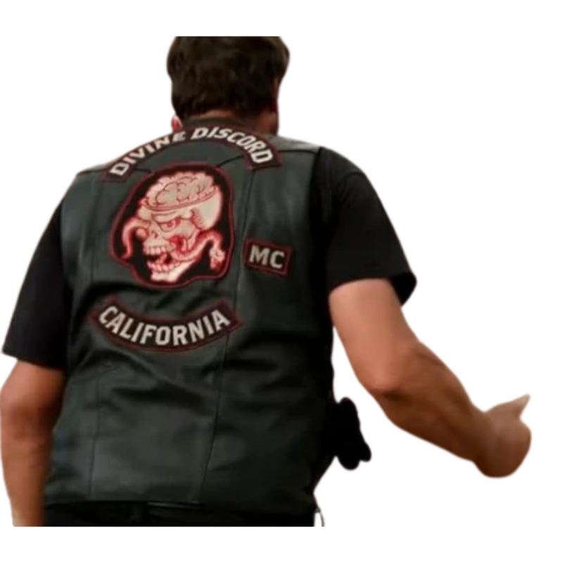 Yellowstone S03 4 Adam Johnson Black Leather Vest