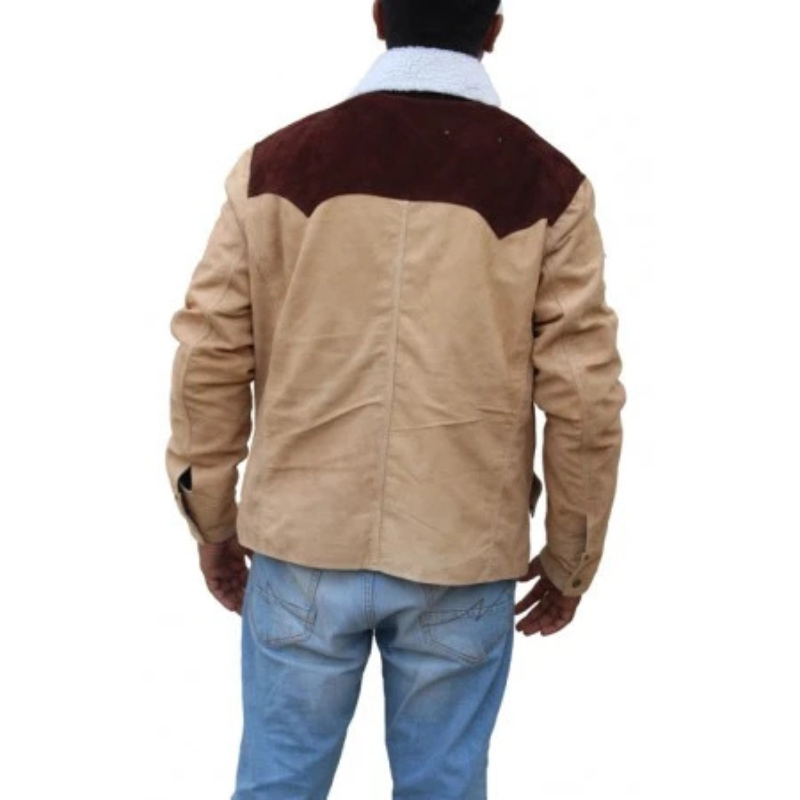 Yellowstone S03 Kevin Costner Shearling Jacket