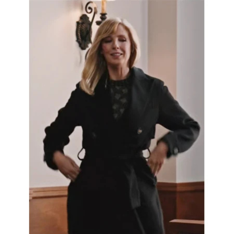 Yellowstone S04 Beth Dutton Black Trench Coat