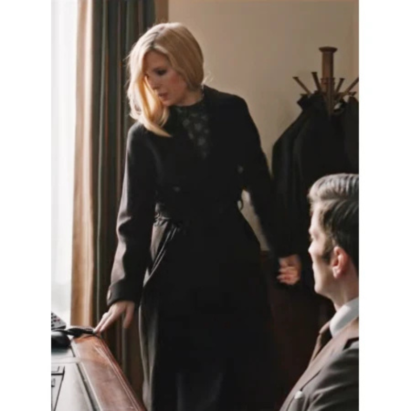 Yellowstone S04 Beth Dutton Black Trench Coat
