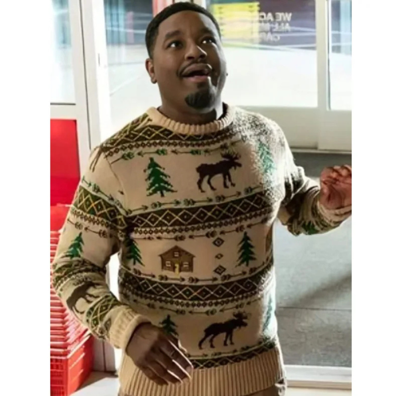 Lil Rel Howery Harold And The Purple Crayon Christmas Sweater