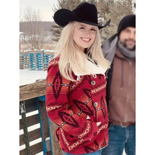 Marla Moore Cupid’s Shearling Christmas Jacket