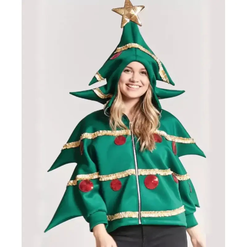 Hooded Christmas Tree Jacket