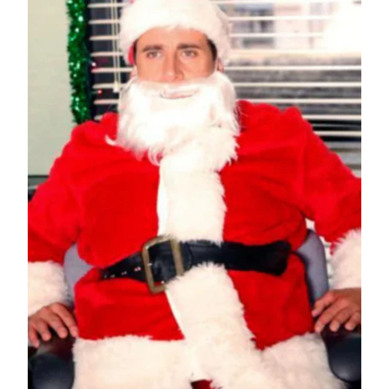 Steve Carell The Office Santa Claus Costume Jacket