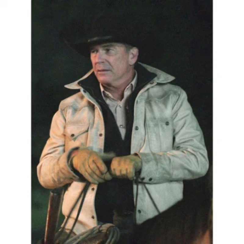Yellowstone S05 John Dutton White Jacket