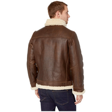 Dark Brown Aviator Leather Jacket