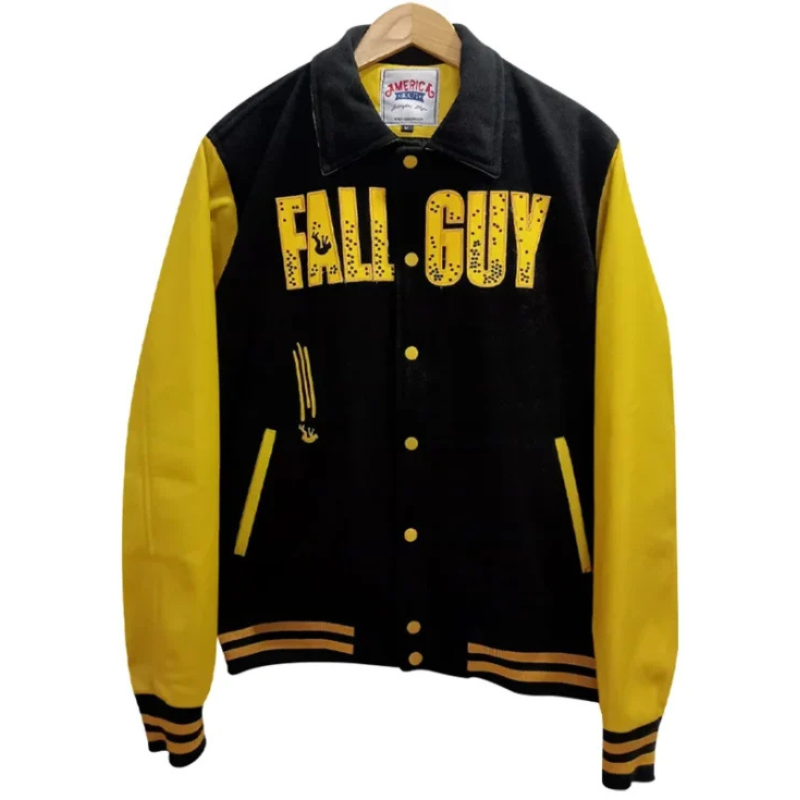 Ryan Gosling The Fall Guy Yellow Varsity Jacket