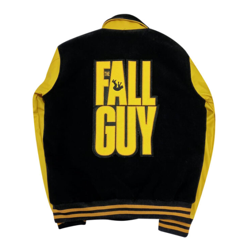 Ryan Gosling The Fall Guy Yellow Varsity Jacket