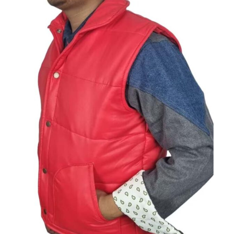 Back To The Future Michael J Fox Puffer Vest