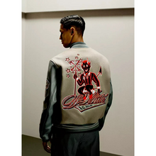 Off White Ac Milan Grey Varsity Jacket