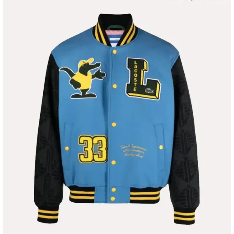 Novak Djokovic Lacoste Varsity Jacket - RoverJackets