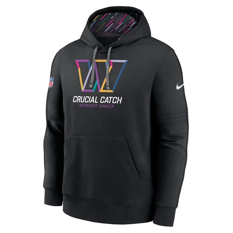 Washington printed Black Hoodie